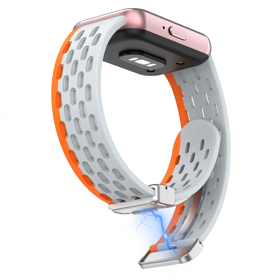 Magnetická slučka Silikónový remienok pre Samsung Galaxy Fit 3 Príslušenstvo Kovová pracka Bruat Bracelet Correa Galaxy Fit3 pás