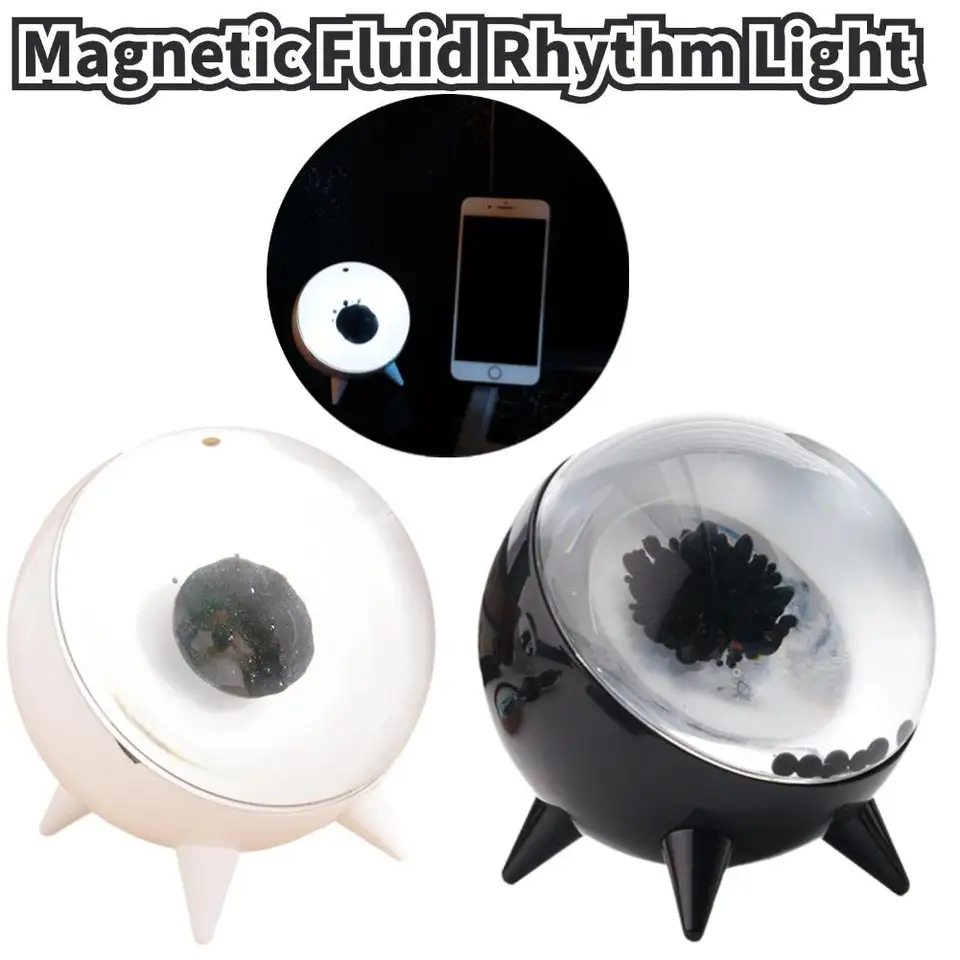 Magnetická tekutá stolová lampa zvuku citlivá na tanečný magnet kvapalina Ferrofluid vizuálny displej lampa hračky pre stolné počítače