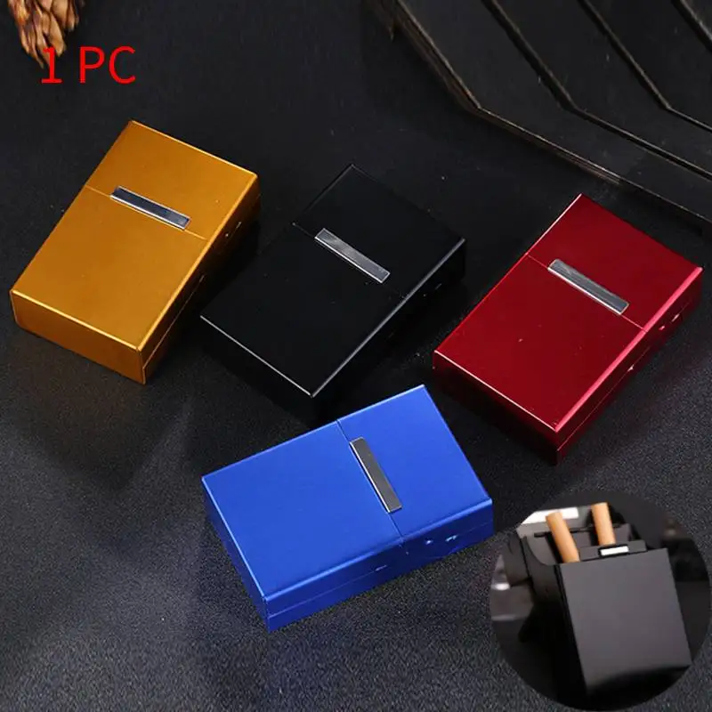 Magnetické cigarety hliníkové cigaretové puzdro cigareta cigaru držiak na tabak vreckovú krabicu nepremokavá proti vráskam cigaretové príslušenstvo 1enk