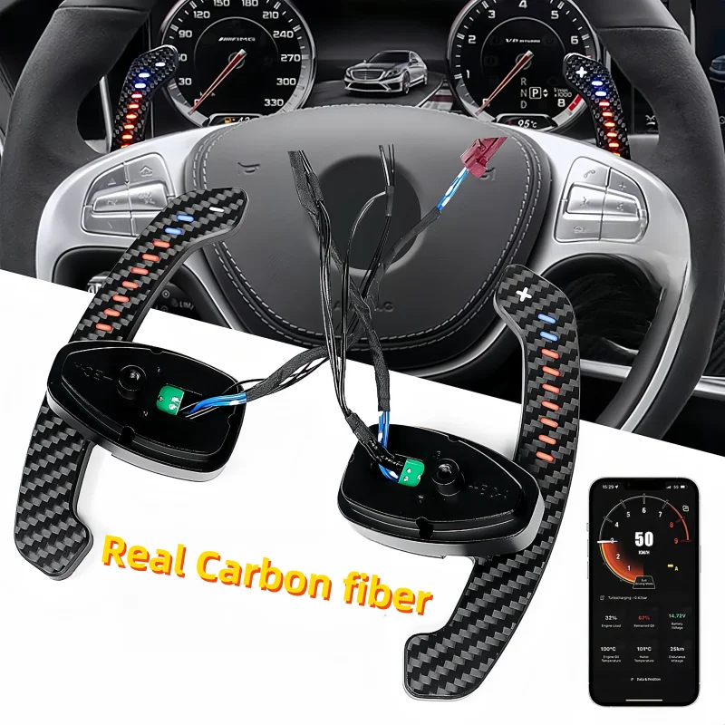 Magnetické LED LED diódy na posun vodákov z uhlíkových vlákien vhodné pre Mercedes GLA CLA CLS W212 V212 W177 W205