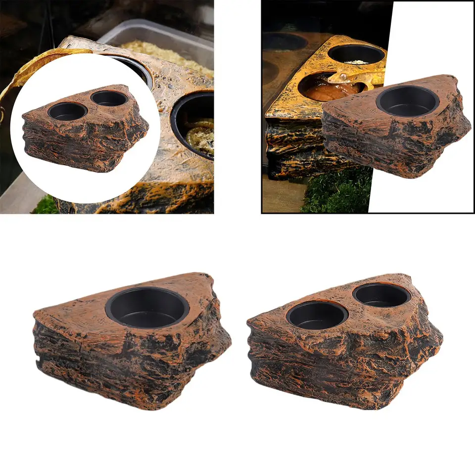 Magnetické plazové potraviny Feed Feed Voda jedlo Food Feeder Gecko Feeder Ledge pre jaštericové platingové zvieratá domáce zvieratá Crested Gecko