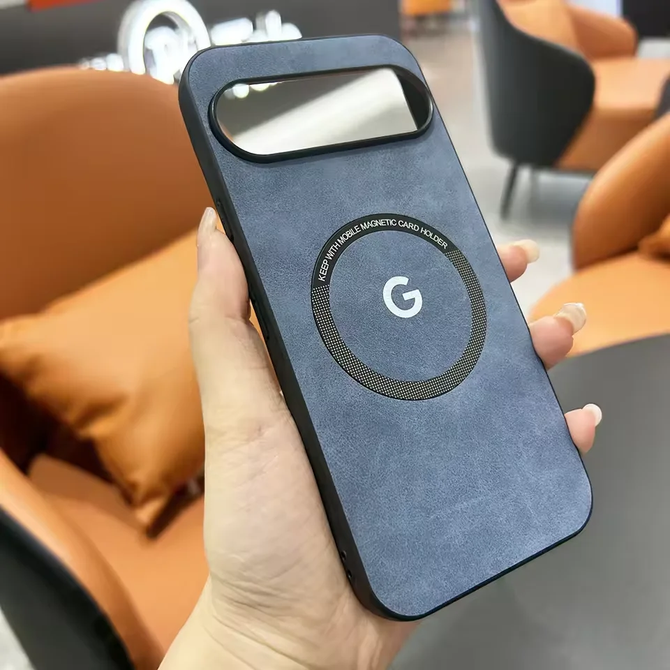 Magnetické puzdro pre ovčie kože pre Google Pixel 9 Pro XL pre Magsafe Wireless nabíjanie Soft Pu Protect Shell pre Pixel 9 9Pro