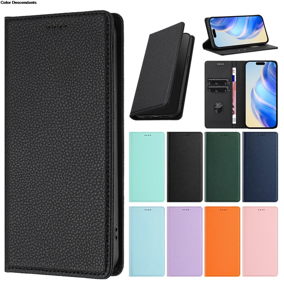 Magnetické puzdro pre vivo Y28 Y27 Y27S Y22 Y22S Y21 Y20 Y19 Y18 Y17 Y16 Y15 Y12 Y11 Koža 2 karty Slots Slots Flip Cover Flip Book Cover