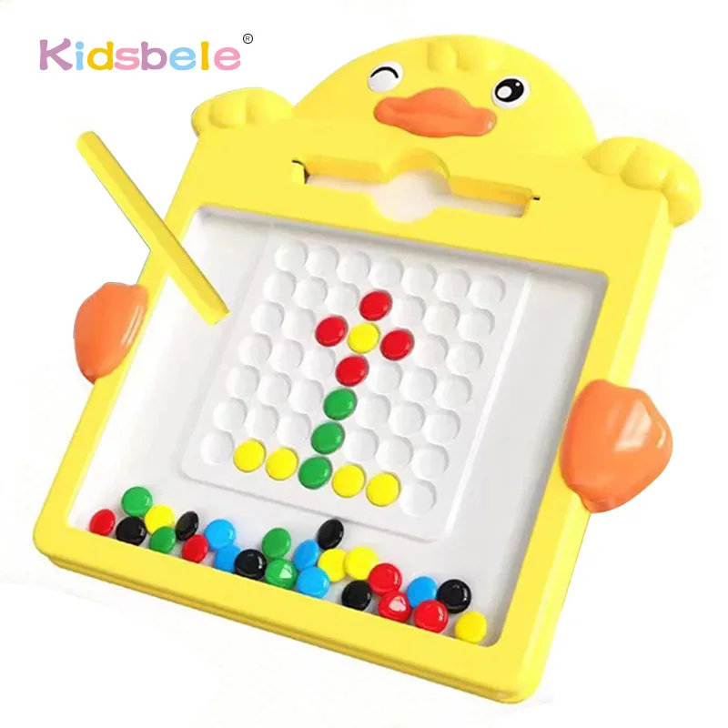 Magnetické puzzle maľovanie dosiek hračky Praktické vzdelávacie pero drží pozíciu hračky