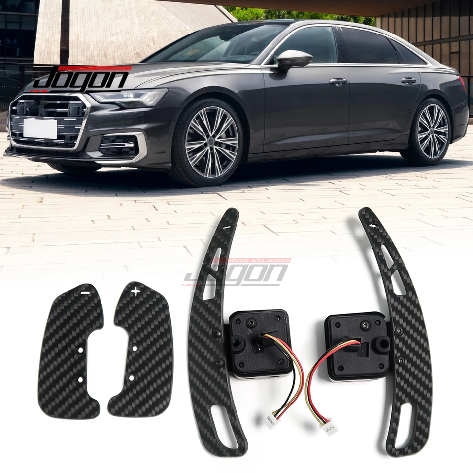 Magnetické radiče z uhlíkových vlákien predĺženie pádla pre Audi C8 A6 A7 S6 S7 RS6 RS7 Výhradné pádla na posun volantu