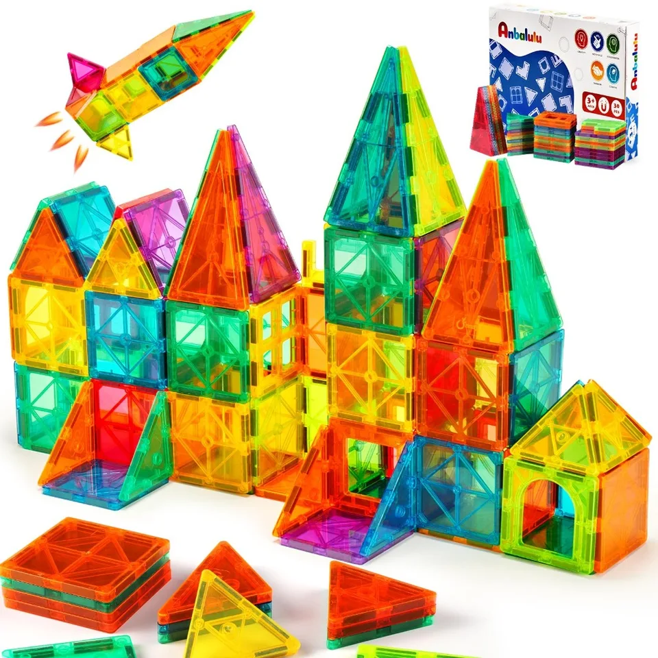 Magnetické stavebné bloky Vzdelávacie kmeňové magnety hračky pre deti Darcovia Návrhárka Darčeky pre deti Magnet Hray