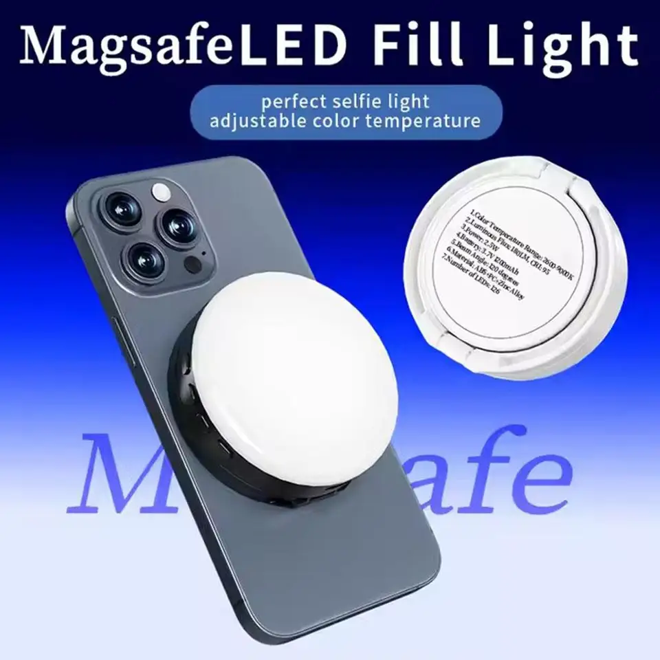 Magnetické výplňové svetlo, fotografické svetlo, LED Desktop Ruckeld Live and Broadcast Light, Video Photo Tablet Pocket Light, LIG ​​Q7H9