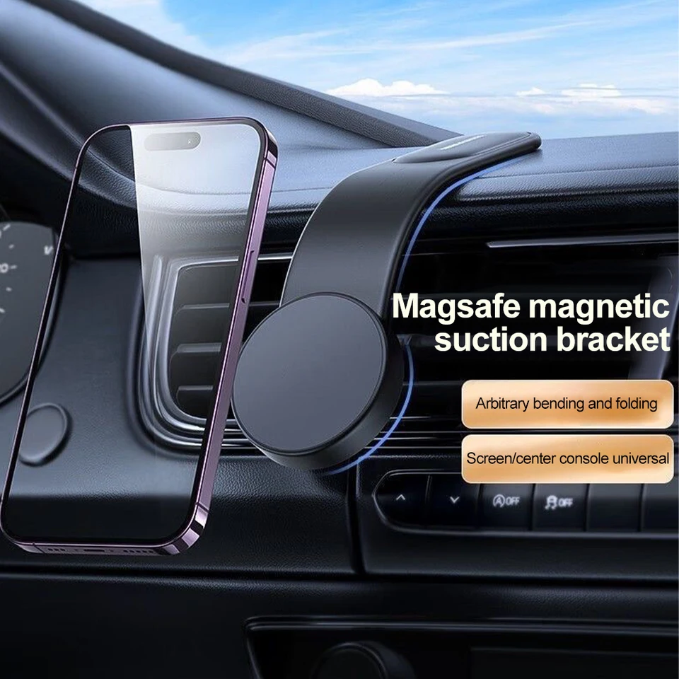 Magnetický držiak na držiak na auto držiak na vozidlo Stánok Stávka Skladacia podpora mobilného telefónu Montáž pre iPhone 12 13 14 Pro Max Samsung pre všetok prístrojový panel