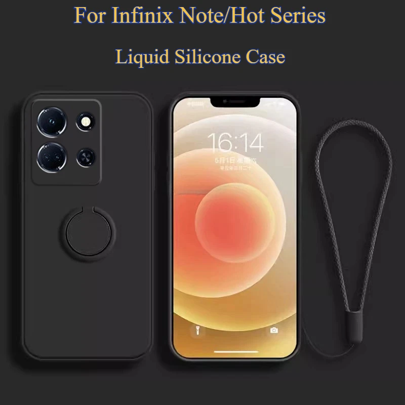 Magnetický držiak na kvapalinu kvapalinu Silikón pre Infinix Note 40 Pro Plus 30 HOT 50I 40I CAMON/ZERO 30 PRO 4G 5G CANDY CONFORM