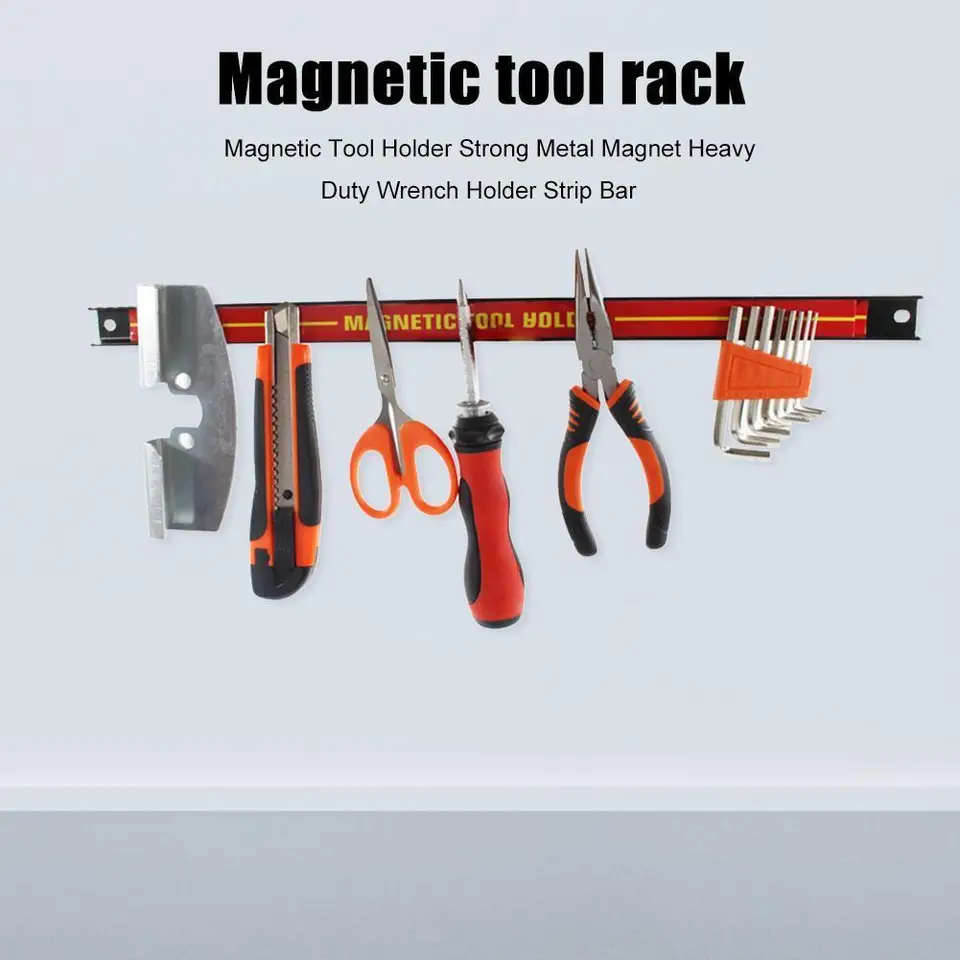 Magnetický držiak na ukladanie nástroja Organizátor Power Magnet Organizátor ľahko inštalácia kovového organizátora nástroja pre dielňu pre garáž pre dielňu domov