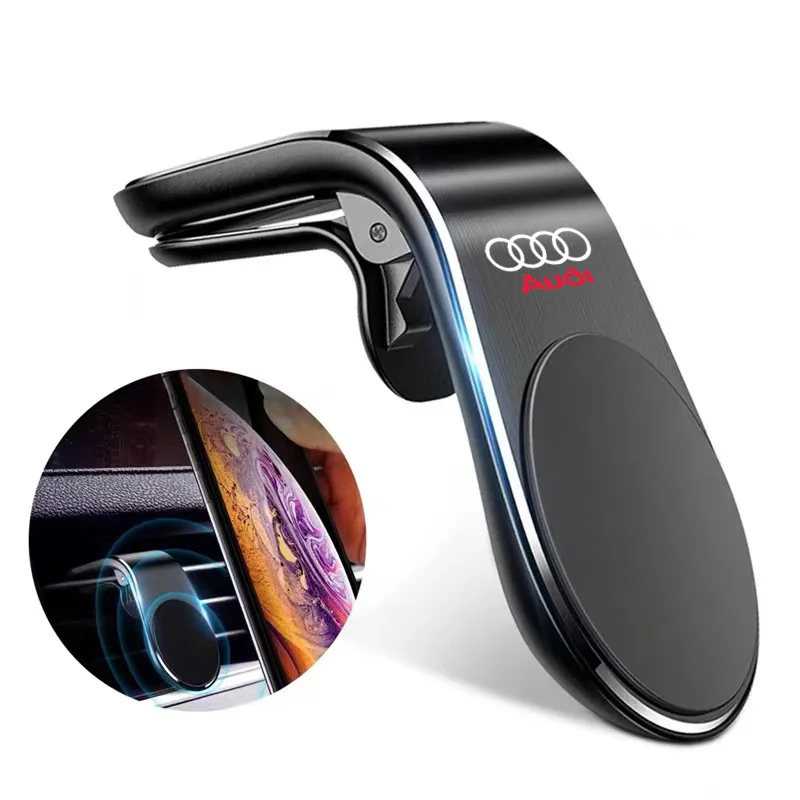 Magnetický držiak telefónu automobilov v automobilovom telefóne Clip Moner pre Audi A1 A2 A3 A4 A5 A6 A7 A8 A8 Q1 Q2 Q3 Q4 Q5 Q8 TT Auto