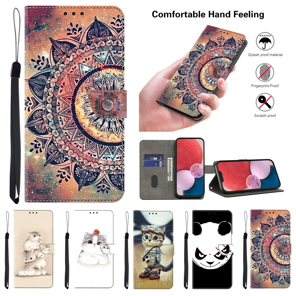 Magnetický flip kožený kryt peňaženky pre samsung galaxy A03S A04S A05S A12 A13 A14 A15 A16 A25 A26 A35 A36 A55 A56 4G/5G Funda