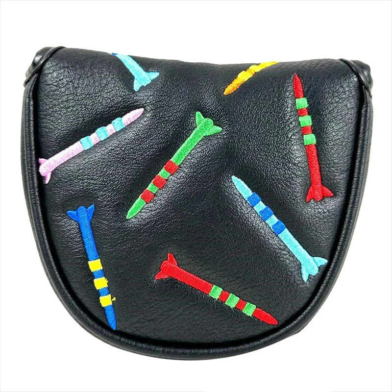 Magnetický kryt golfového putteru Pu Mallet Putter Cover Magnetic Contaure Golf Head Cover Prenosný kryt golfového putteru ľahká inštalácia čierna