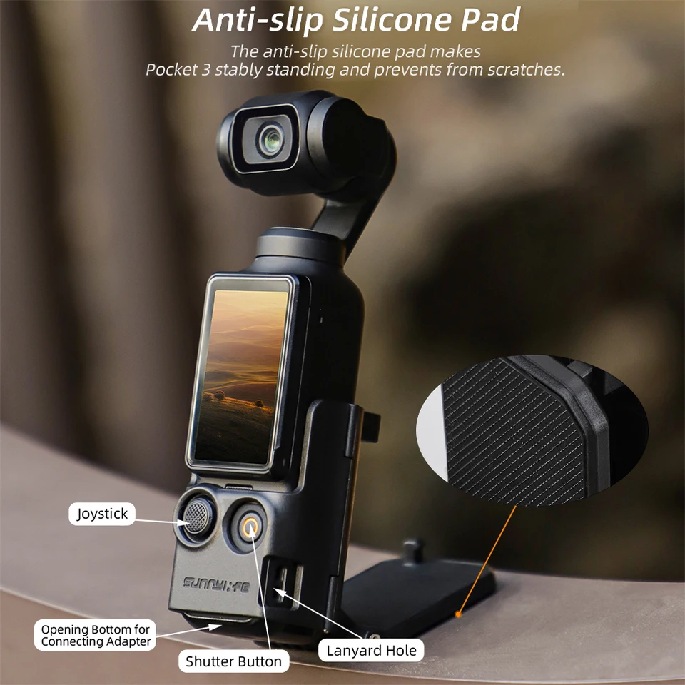 Magnetický stojan na kameru Multifukčný držiak na expanzný adaptér nastaviteľný držiak na klip pre DJI Osmo Pocket 3 Camera Accessories