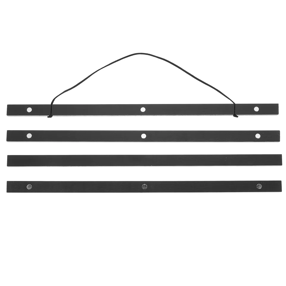 Magnety magnetické maľovanie zvitku DIY Hanger Závesné zvitky Artwork Drevená súprava plagátový rám