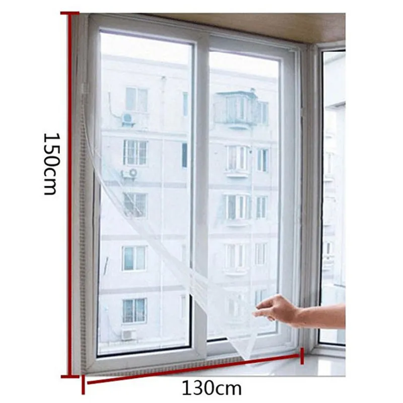 Magnety pre záclony na okne Net letné okno Hmyz sieť sieťovou sieťou