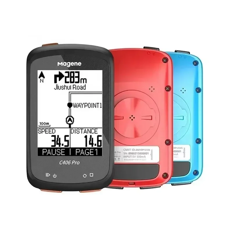 Magénny C406 Pro Wireless Bicycle Computer BLE ANT+ Cyklovací merač Power GPS GPS rýchlomer navigácie kilometrov kilometrov Magene C606
