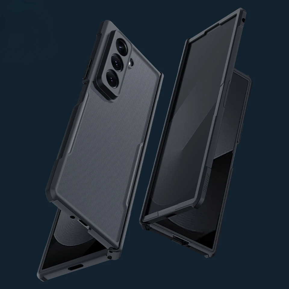 Mahina kožené telefónne puzdro pre Samsung Galaxy Z Fold Special Edition a W25 s zadným krytom ochrany proti závesu obrazovky