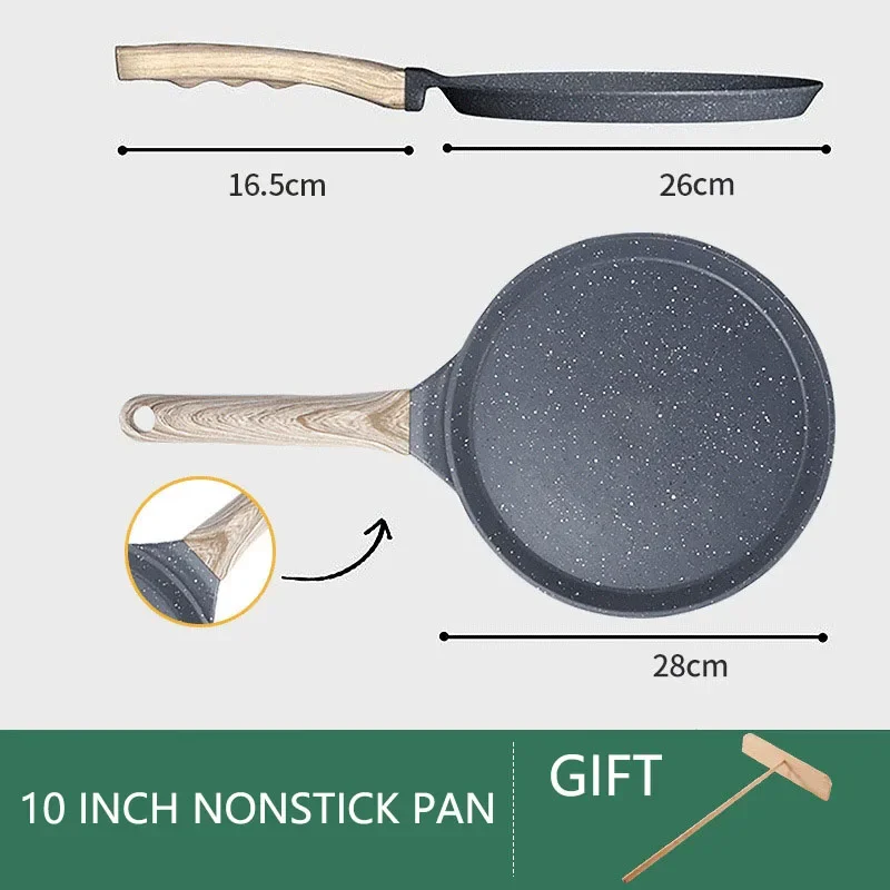 Maifan Stone Pank Pan Steak Pancake Omelette nelepivé varenie raňajkového výrobcu Indukčný varenie plyn tisíc vrstiev pečenia