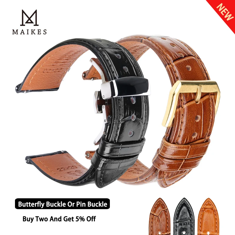 Maikes Soft Calfskin Watch Band 22 mm 20 mm rýchle vydanie Smartwatch Rain pre Huawei GT2 PRO Pánske dámske kožené hodinky Apresory