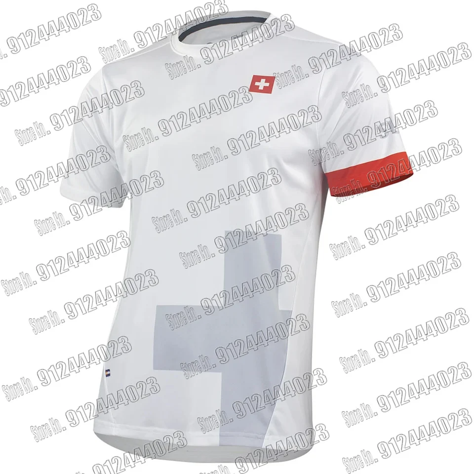 Maillot Švajčiarsko Vlajka biele topy Technické príležitostné bežecké tričko Tréningové oblečenie Tričko Mountain Bike Jersey