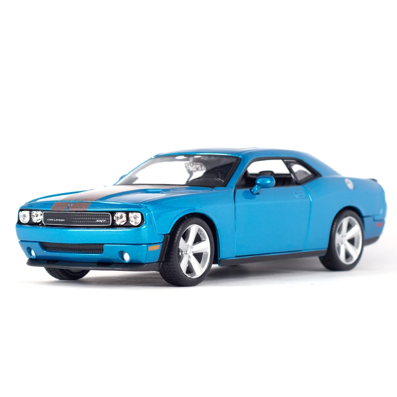Maisto 1:24 2008 Dodge Challenger SRT8 Sports Car Static Die Cast Chineble Model Model Hračky automobilov
