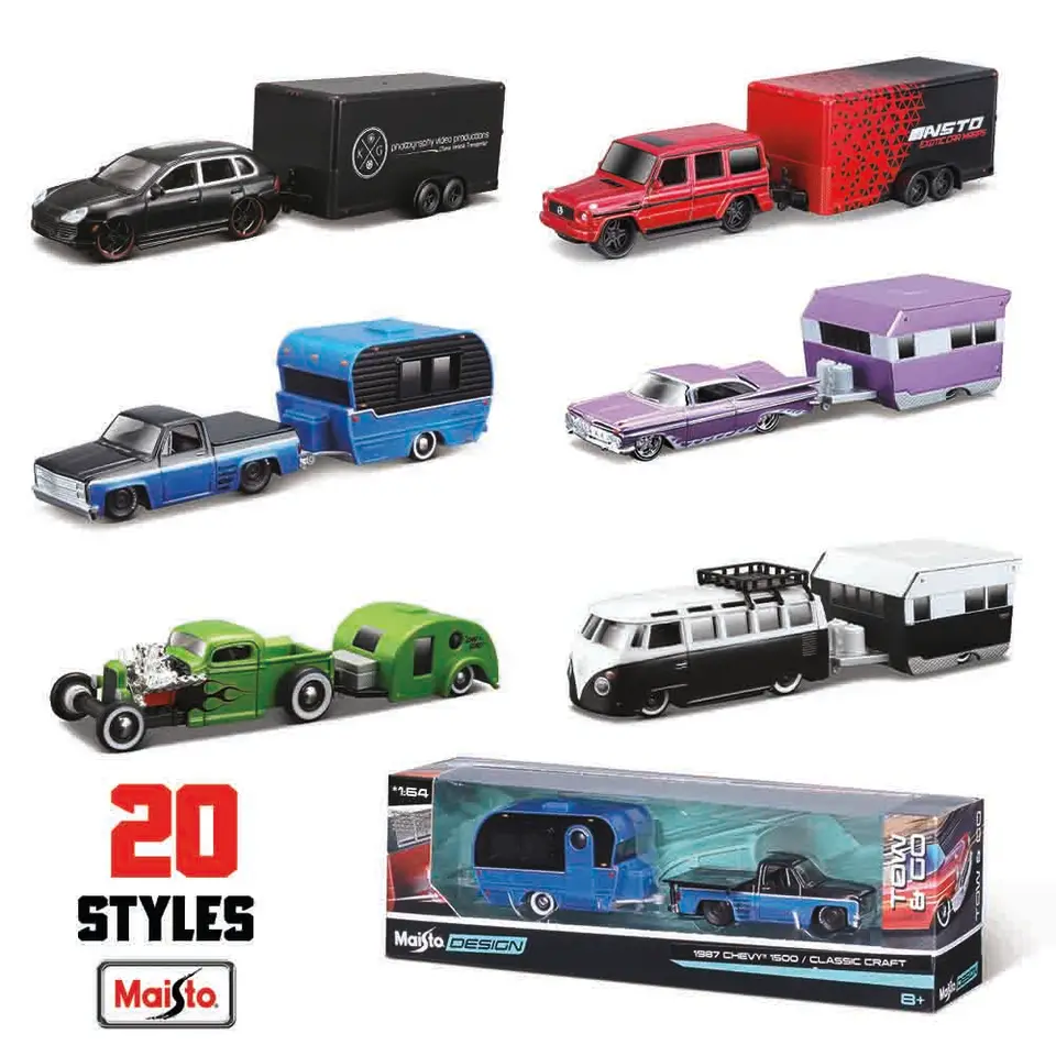 Maisto 1:64 Volkswagen Mercedes Benz Ford Chevrolet Zhromaždenie prívesu pre presnosť modelu precízne modelu