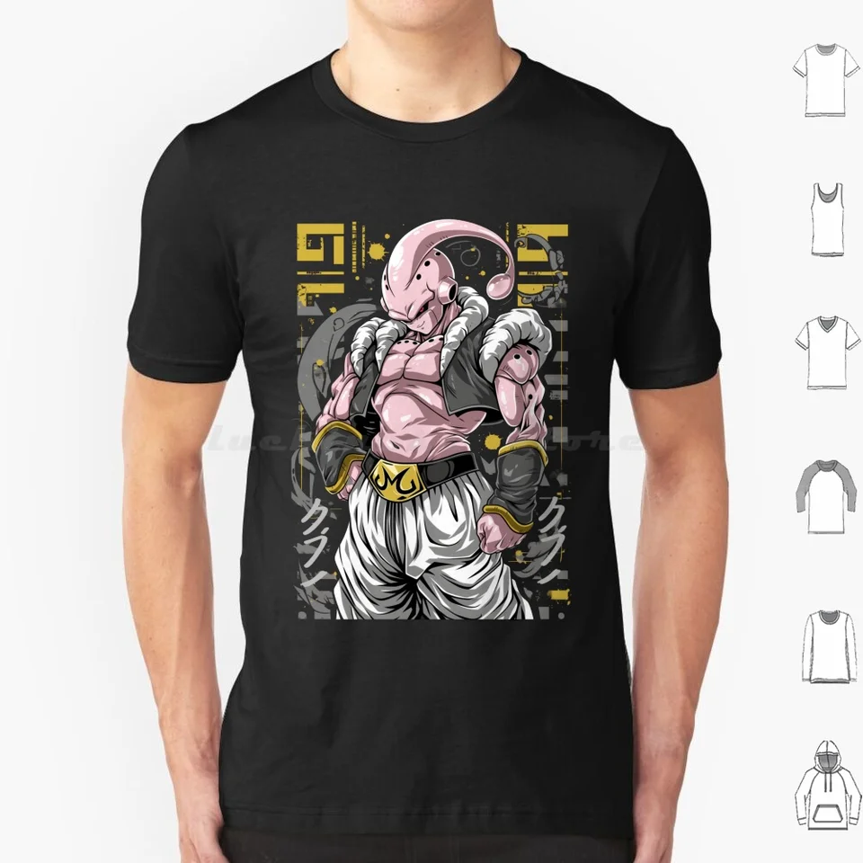 Majin Buu T košeľa veľká veľkosť 100% bavlna Majin Buu Majin Buu Dbz Anime Kid Buu Z Manga Z