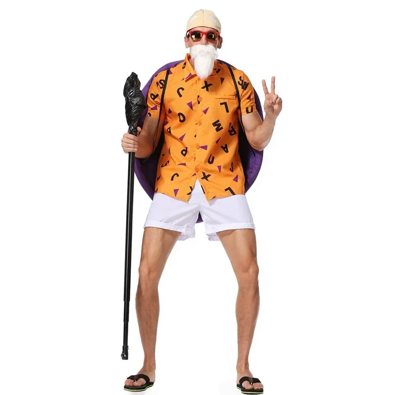Majster Roshi Anime Cosplay kostým sada kostýmov pre mužov pre mužov