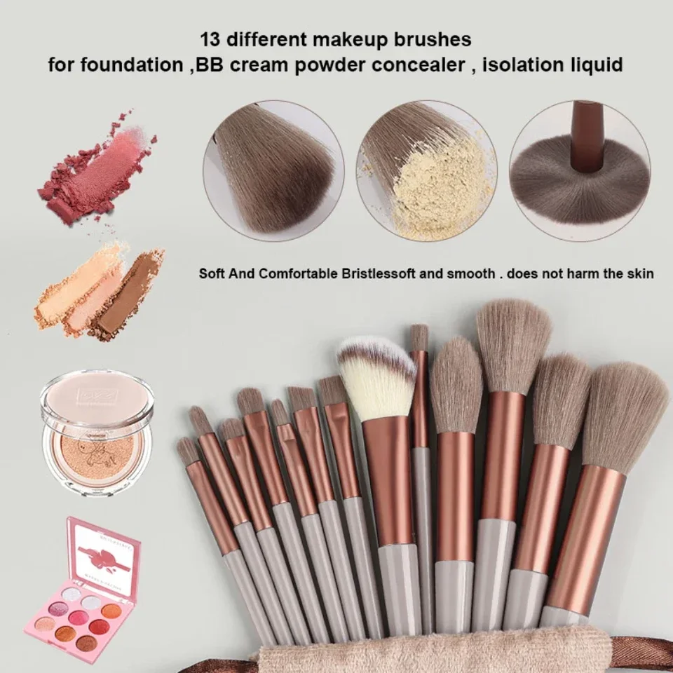 Make -up kefka sada očných tieňov práškový prášok Nadácia Blush zvýrazňovač korektor set kefy náradie Soft Hair Professional makeup