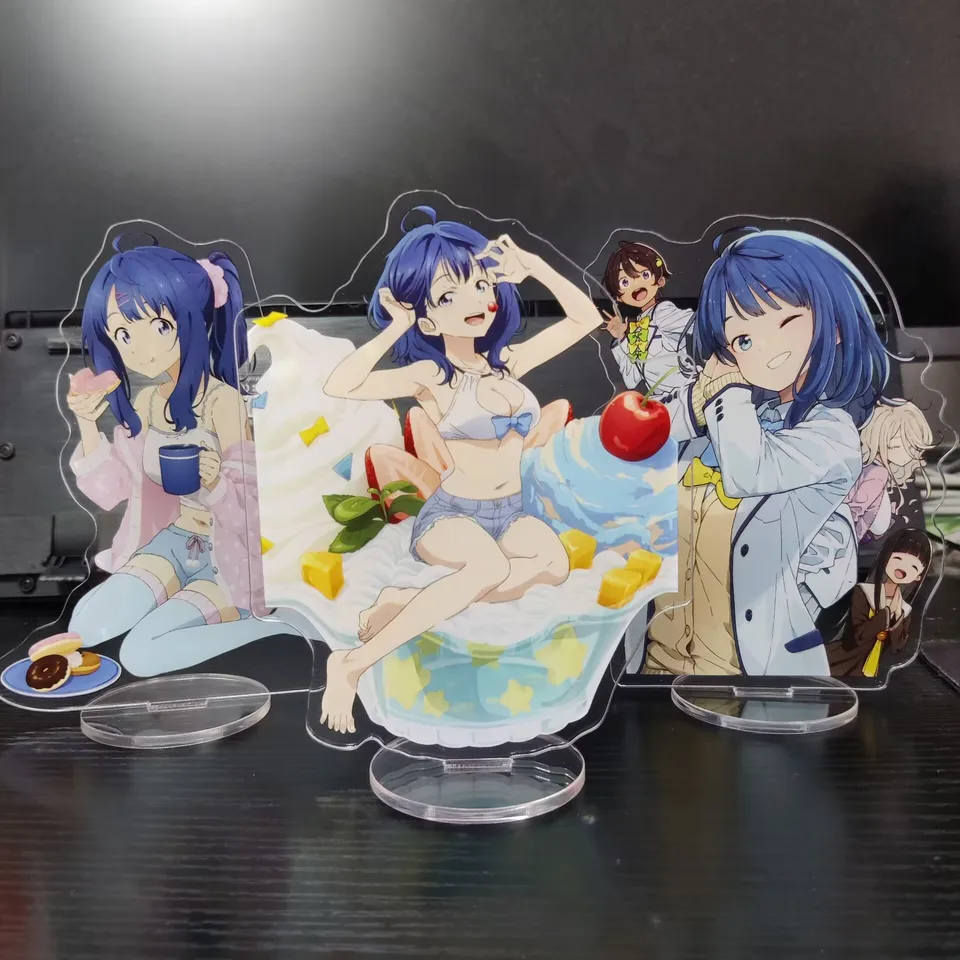 Makeine: Príliš veľa strácajú hrdinky! Anime postava Yanami Anna Shikiya Yumeko akrylová stojany Komari chika