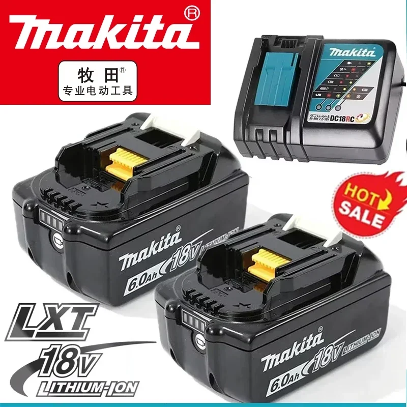 Makita-100% Batería Makita 18V vymeniteľná LED lítium-ión, 6,0 AH 18V LXT BL1860B BL1860BL1850