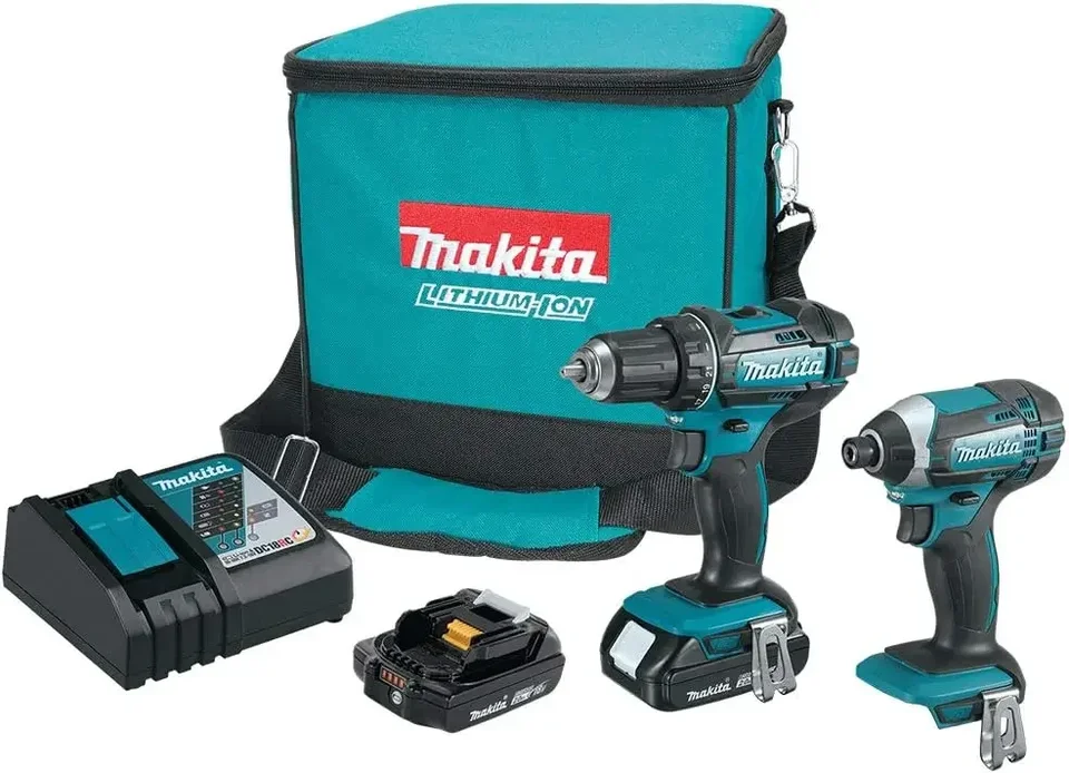 Makita CT225R 18V ​​LXT lítium-iónová kompaktná bezdrôtová bezdrôtová 2-pC. Combo Kit (2,0AH)