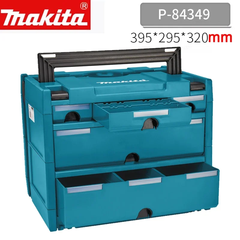 Makita P-84349 Hardvérový úložný box s nástrojmi Multifunkcia Prenosná kombinovaná skladacia skriňa 5 Zásuvka na zákruty