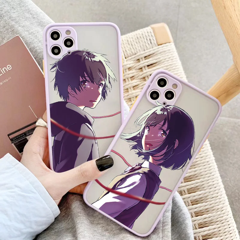 Makoto shinkai Anime Your Meny Tafet Case Cover pre iPhone 7 8 Plus SE2020 12 13 14 15 Mini 11 Pro Max xr x x max