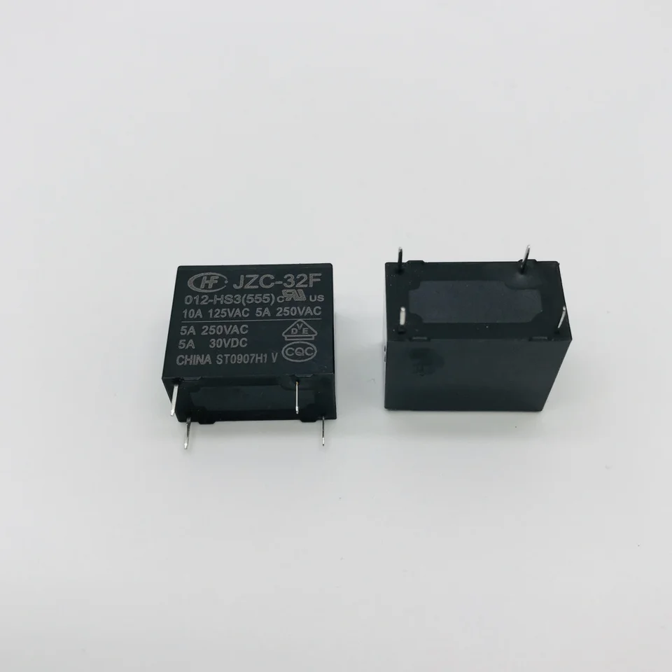 Makro relé HF32F-12V-HS 4 nohy Sada obvykle otvorených 5A250VAC JZC-32F-012-HS3