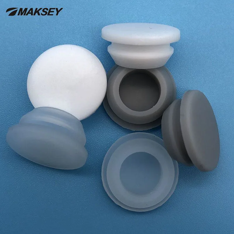 Maksey 10ks 15 16 17 18 19 19 mm Silikón Muž T Zátka zátka Gum Gum Gum Tesnenie tesnenia pung okrúhle maskovacie rúrkové trubice koncové uzávery