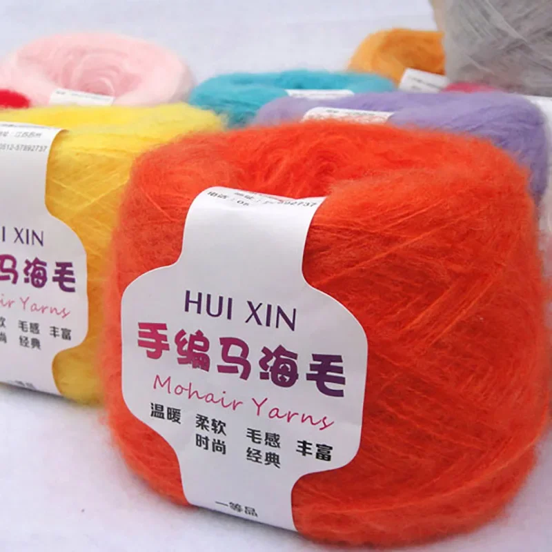 Maloobchod s 100 g/lopta Hočenina mäkká tenká tenkra Mohair priadza Plyšová vlny Cashmere Ruka ruky pletenie háčkovanie drvi DIY šál šál JN001