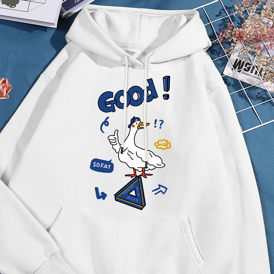 Malá kačica hovorí, že dobrá mikina muž hip hop s-xxl kapucňa karikatúry Vysoko kvalitná mikina módne módne náradie Unisex Tops
