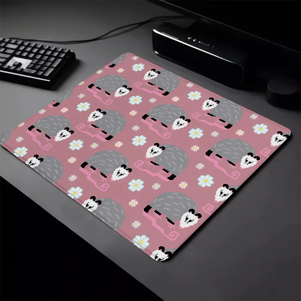 Malá klávesnica podložka myši Pixel Opossum herné notebooky Mausepad Deskmat Gumer Mat PC Gamer podložka