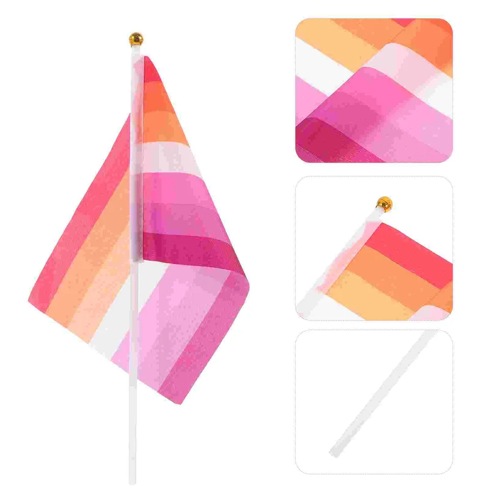 Malé ozdobné vlajky Banner lesbická pýcha vlajková dekorácie lesbické LGBTQ Banners Bunting