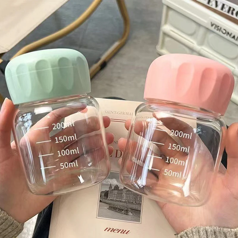 Malé roztomilé sójové mlieko Káva hrnček Borosilikát sklo
