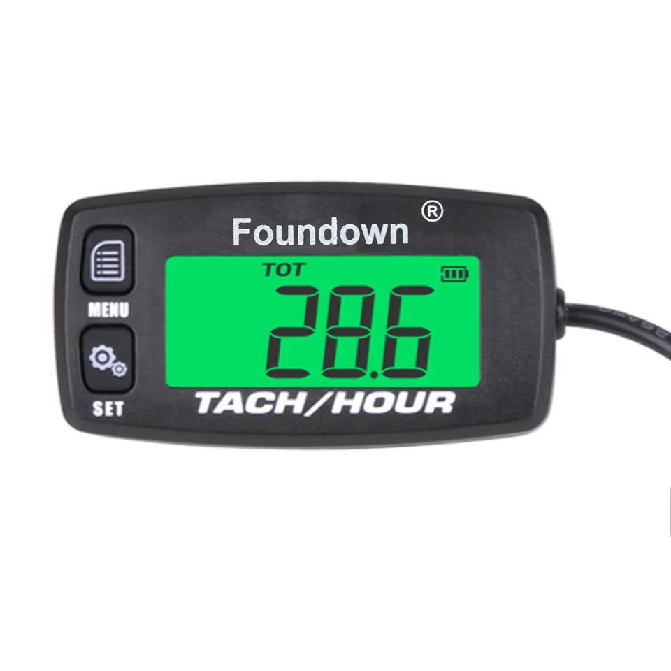 Malý motor Tachometer RPM Meranie digitálneho hodinového merača Monitorovanie