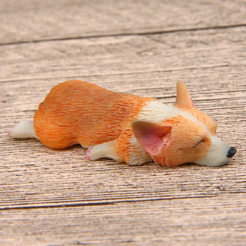 Malý nafúkaný psa model Corgi Dog Ručne vyrobený DIY Chladnička STRACKER MAGNETICKÁ STRUDOVAŤ
