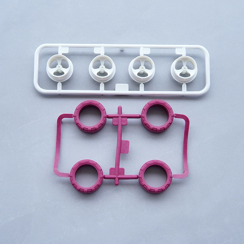 Malý priemer rovnakú šírku Karburizované kolesá zosilnené kolesom WHUB W Maroon Super Hard Tires 95635/95634 pre Tamiya Mini 4WD CAR