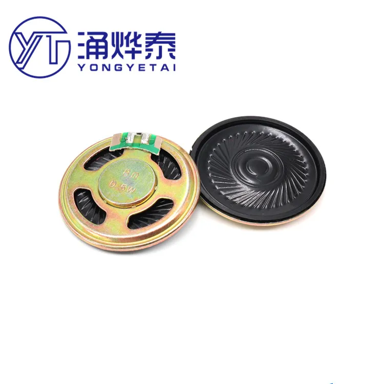 Malý reproduktor rohov 0,5 W 8R/8OHM Priemer 36 mm, reproduktor ultra tenká hrúbka 5 mm s