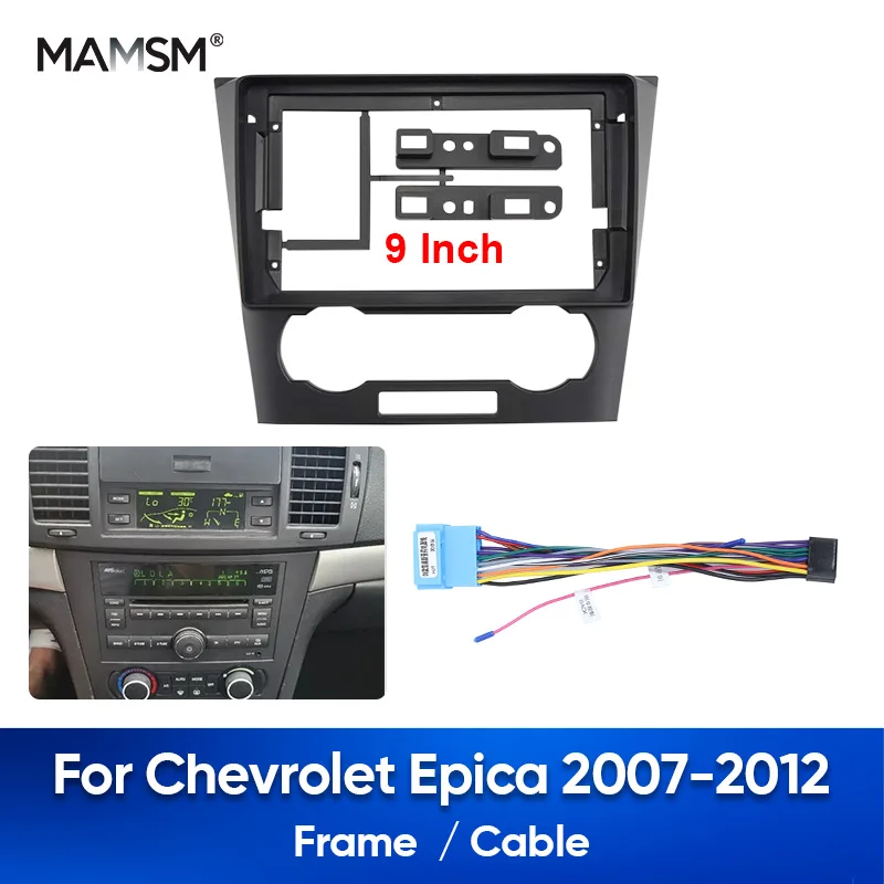 MAMSM pre Chevrolet EPICA 9 palca Rádio Rádio Panel Fascia káblový postroj Adaptér Dashboard inštalácia dekodéra Canbus