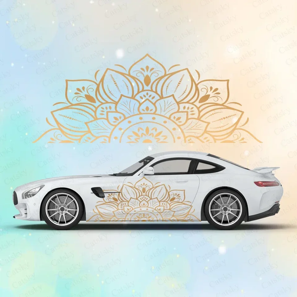 MANDALA Kvetina veľké nálepky na autá a nálepky automobilové nálepky automobilu