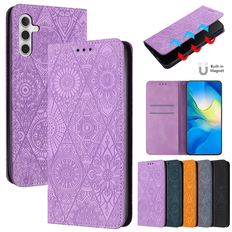 MANDALA MAGNETICKÝ MAGNETICKÝ PRÍSLOSŤ pre Samsung Galaxy A55 A54 A35 A25 A15 A34 A14 A53 A73 A33 A23 A13 A52 A72 A12 A22 A22 A32 5G Cover