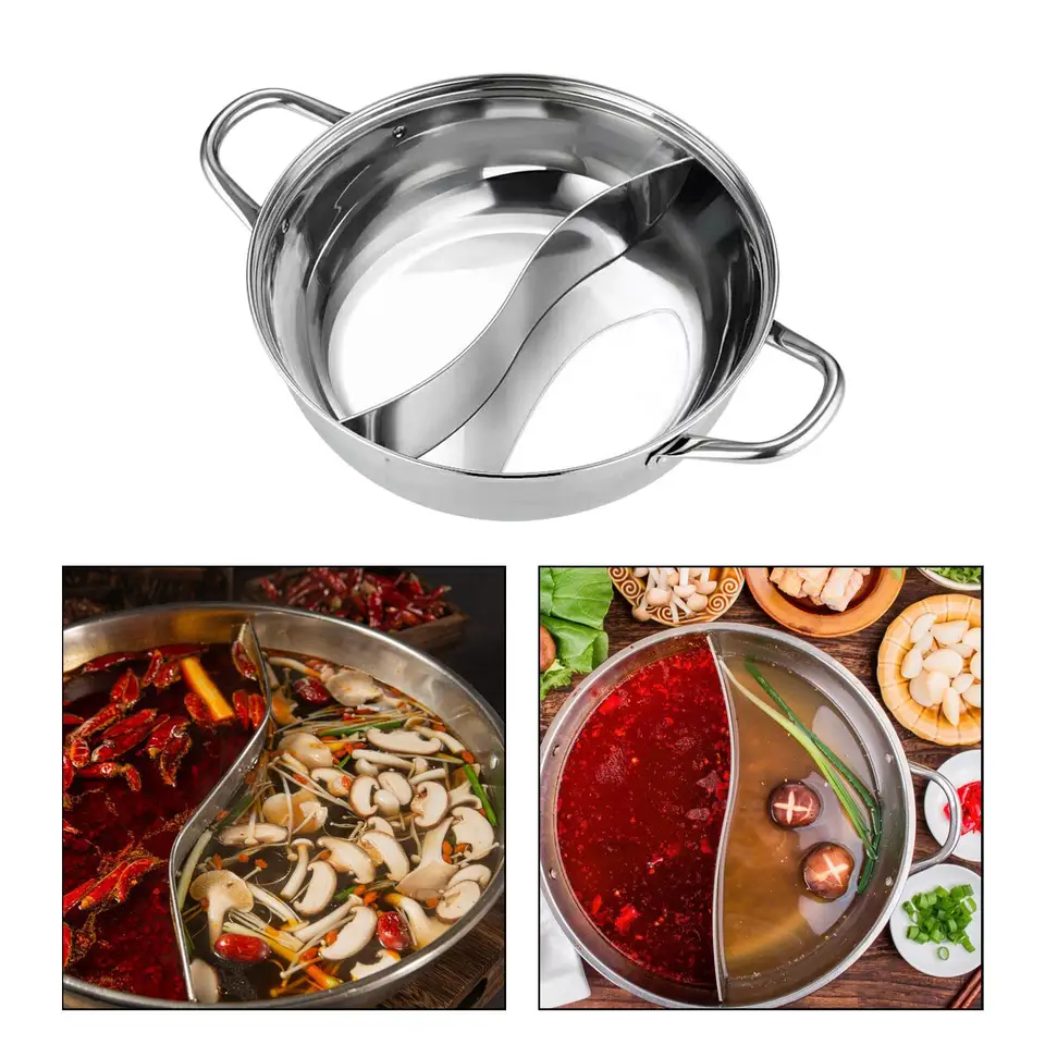 Mandarin Duck Pot Nerezová oceľ Shabu Shabu Pot Coen Coen kuchynský kuchynský kuchynský kuchynský kuchynský kuchynský kuchynský kuchyn